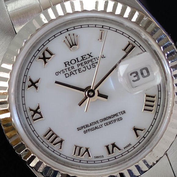 Rolex Datejust White Roman Dial 26mm W/Certificate - Picture 5 of 11